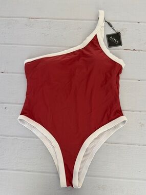 ZAFUL Red One Shoulder One Piece Swimsuit XL NWT Summer | Beach